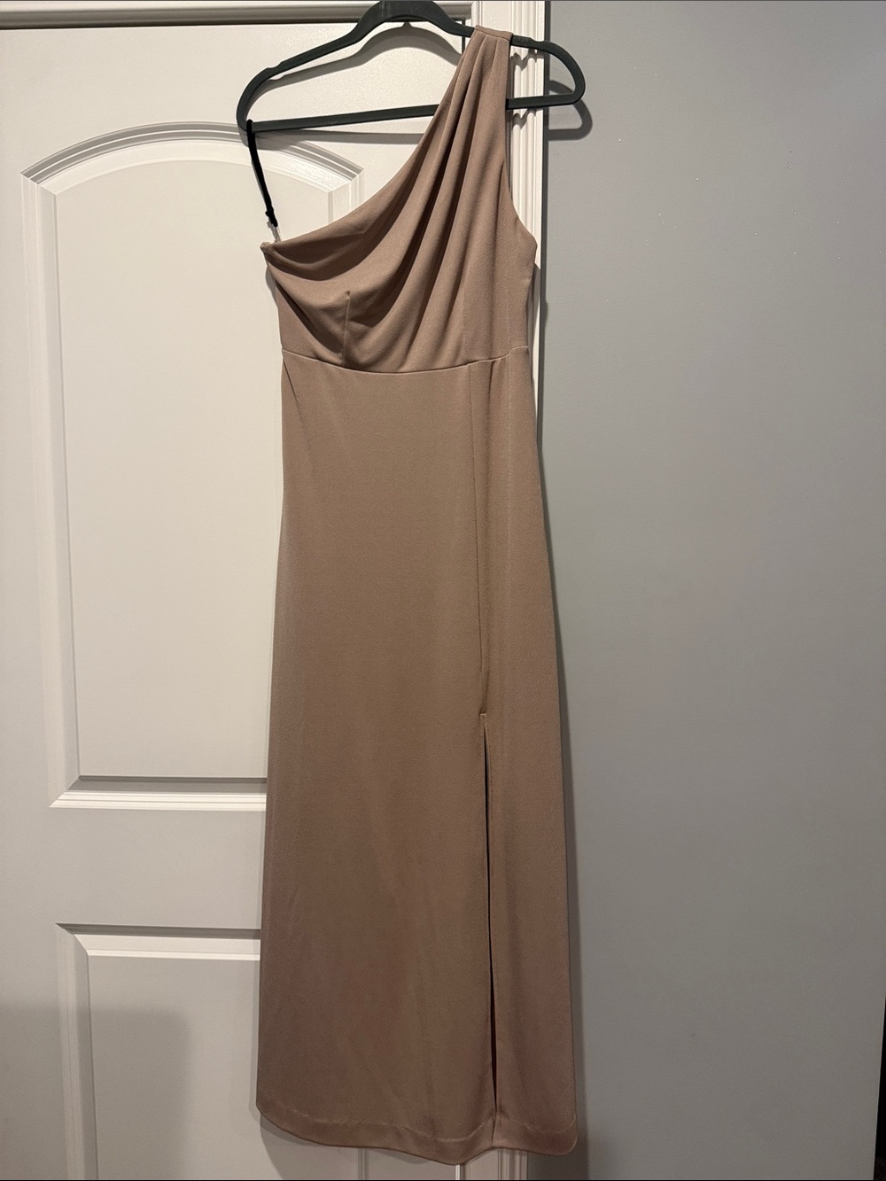 Birdy Grey Taupe One-Shoulder Evening/ Bridesmaid Dress